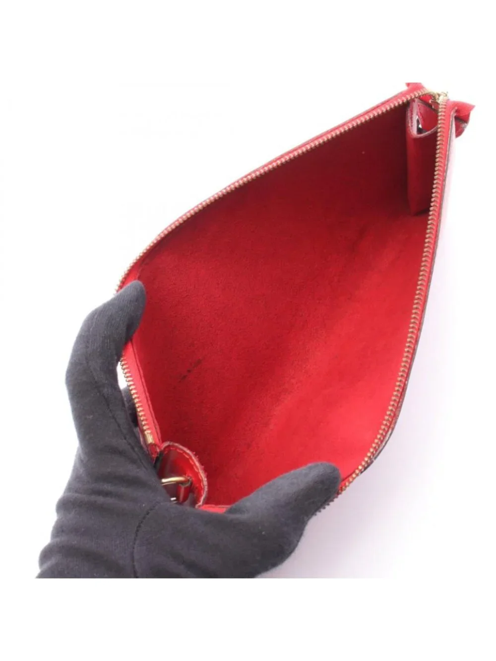 Louis Vuitton Handbag Pochette Accessoires Castilian Red Leather
